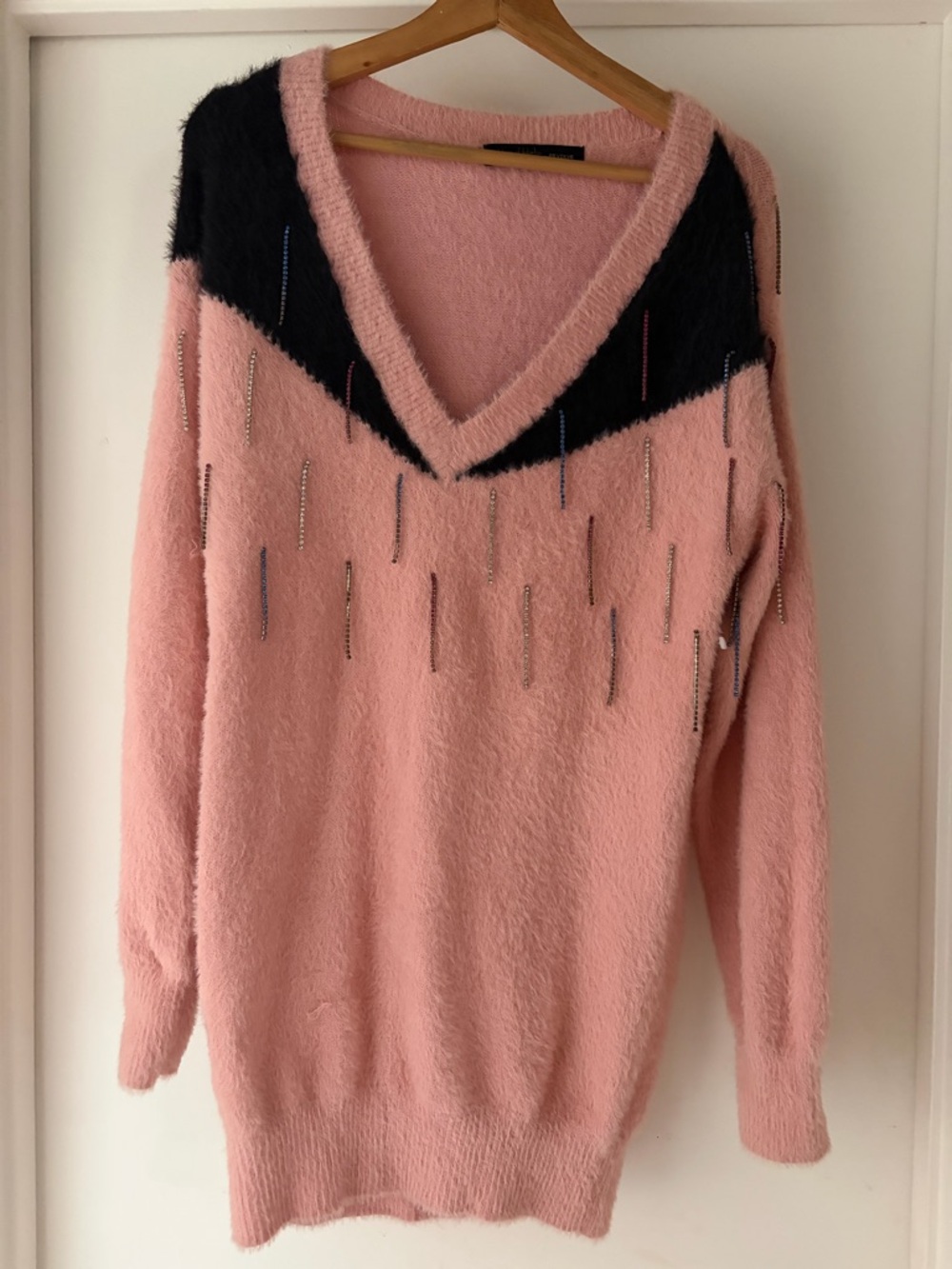 House of Harlow x Revolve Sweater Pink V-Neck Women's